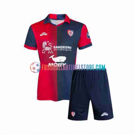 Cagliari Heimausrüstung 2023-2024 Kinder Set(Trikot und Hose) S/S