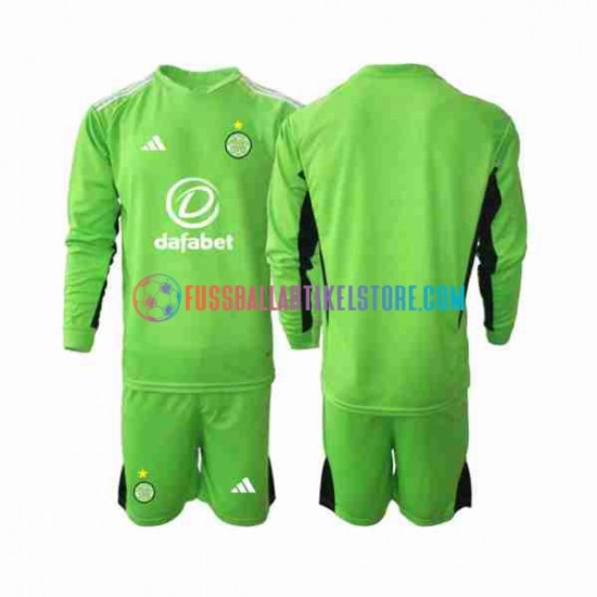 Celtic Glasgow Auswärtsausrüstung Torwart 2023-2024 Kinder Set(Trikot und Hose) L/S