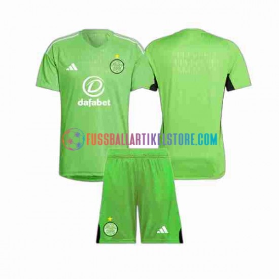 Celtic Glasgow Auswärtsausrüstung Torwart 2023-2024 Kinder Set(Trikot und Hose) S/S