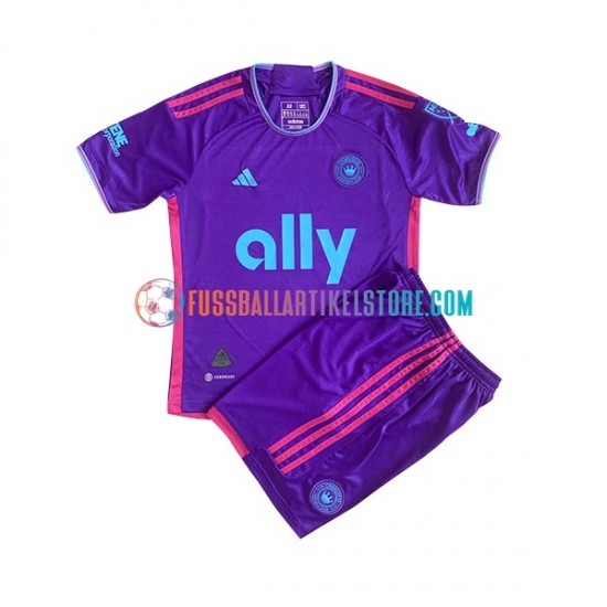 Charlotte FC Auswärtsausrüstung 2023 Kinder Set(Trikot und Hose) S/S