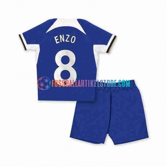 Chelsea Heimausrüstung Enzo Fernandez 8 2023-2024 Kinder Set(Trikot und Hose) S/S