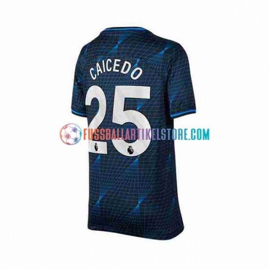 Chelsea Auswärtsausrüstung Moises Caicedo 25 2023-2024 Herren Trikot S/S