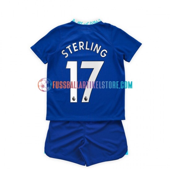 Chelsea Heimausrüstung Raheem Sterling 17 2022-2023 Kinder Set(Trikot und Hose) S/S