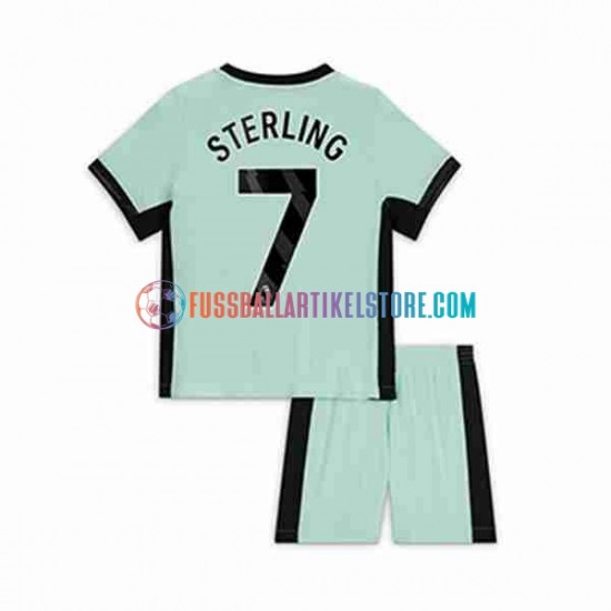 Chelsea Ausweichausrüstung Raheem Sterling 7 2023-2024 Kinder Set(Trikot und Hose) S/S