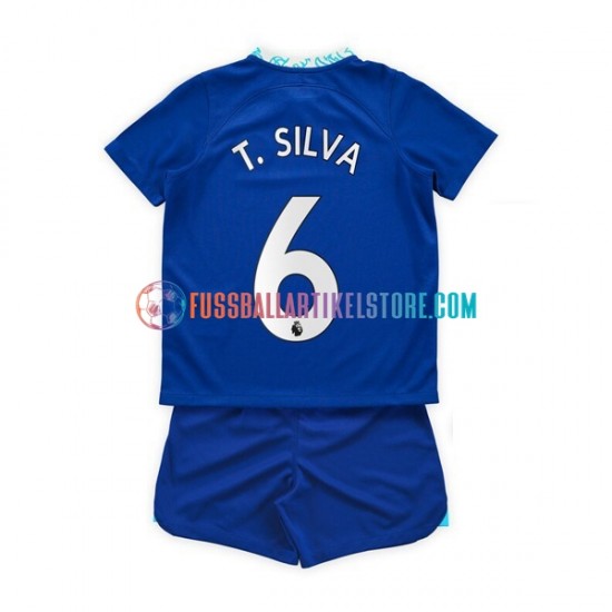 Chelsea Heimausrüstung T. Silva 6 2022-2023 Kinder Set(Trikot und Hose) S/S