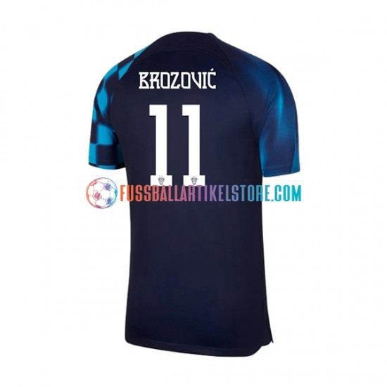 Kroatien Auswärtsausrüstung Brozovic 11 World Cup 2022 Herren Trikot S/S