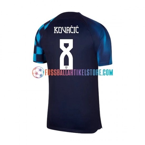 Kroatien Auswärtsausrüstung Kovacic 8 World Cup 2022 Herren Trikot S/S