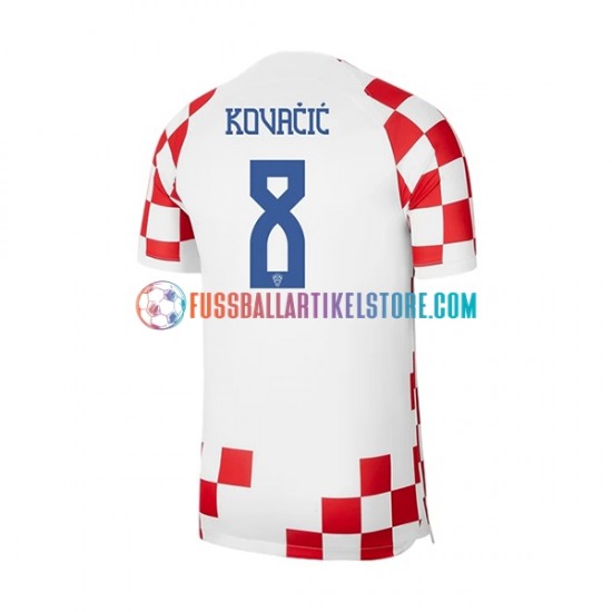 Kroatien Heimausrüstung Kovacic 8 World Cup 2022 Herren Trikot S/S