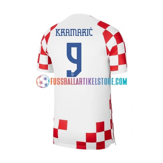 Kroatien Heimausrüstung Kramaric 9 World Cup 2022 Herren Trikot S/S