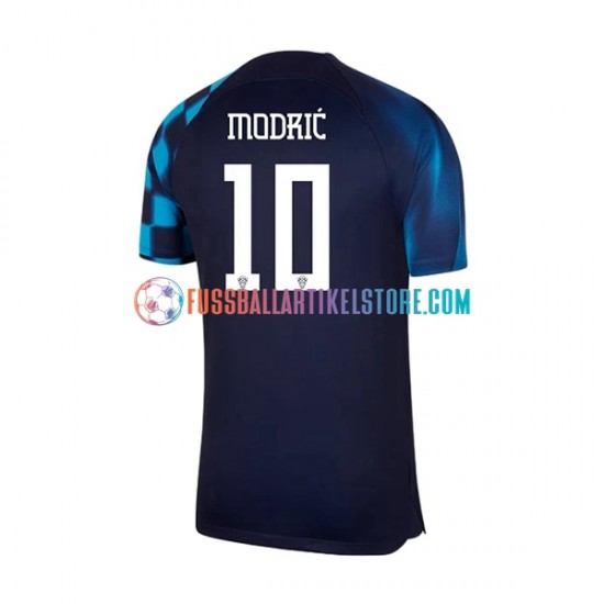 Kroatien Auswärtsausrüstung Modrić 10 World Cup 2022 Herren Trikot S/S