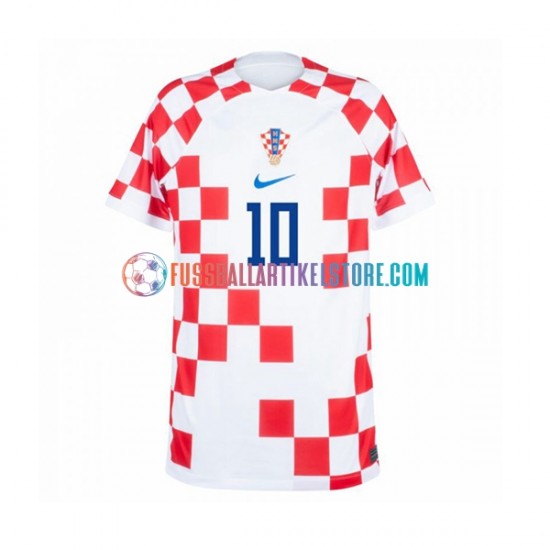 Kroatien Heimausrüstung Modrić 10 World Cup 2022 Herren Trikot S/S