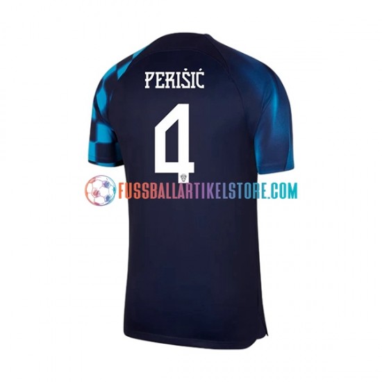 Kroatien Auswärtsausrüstung Perisic 4 World Cup 2022 Herren Trikot S/S