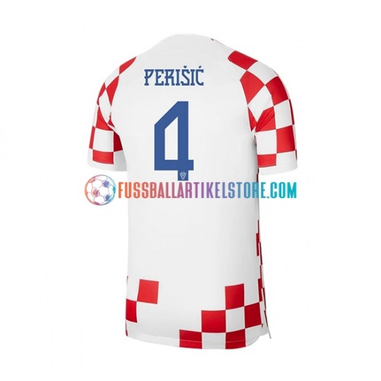 Kroatien Heimausrüstung Perisic 4 World Cup 2022 Herren Trikot S/S