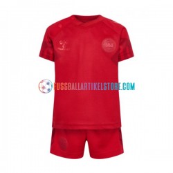 Dänemark Heimausrüstung World Cup 2022 Kinder Set(Trikot und Hose) S/S