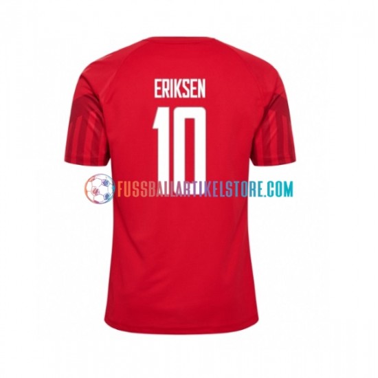 Dänemark Heimausrüstung Christian Eriksen 10 World Cup 2022 Herren Trikot S/S