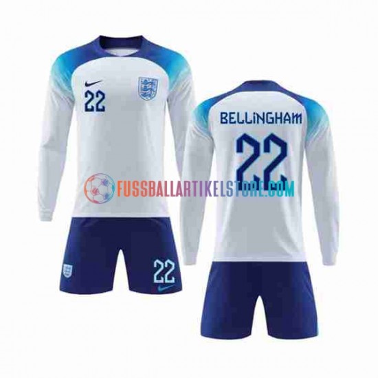 England Heimausrüstung Bellingham 22 World Cup 2022 Kinder Set(Trikot und Hose) L/S