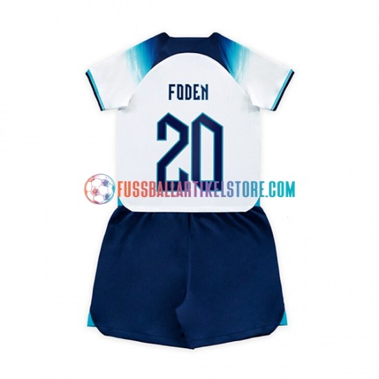 England Heimausrüstung Foden 20 World Cup 2022 Kinder Set(Trikot und Hose) S/S