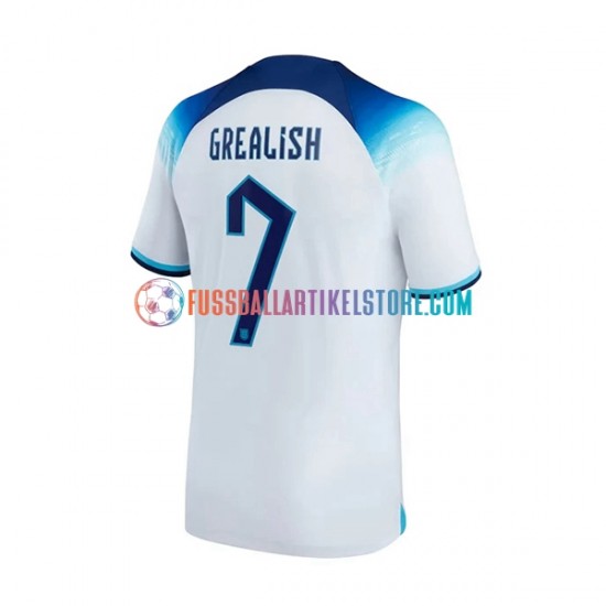 England Heimausrüstung Grealish 7 World Cup 2022 Herren Trikot S/S