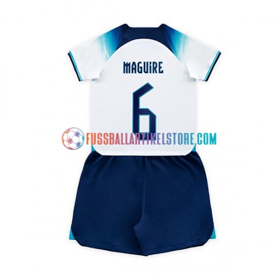 England Heimausrüstung Maguire 6 World Cup 2022 Kinder Set(Trikot und Hose) S/S