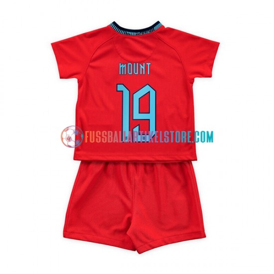 England Auswärtsausrüstung Mount 19 World Cup 2022 Kinder Set(Trikot und Hose) S/S