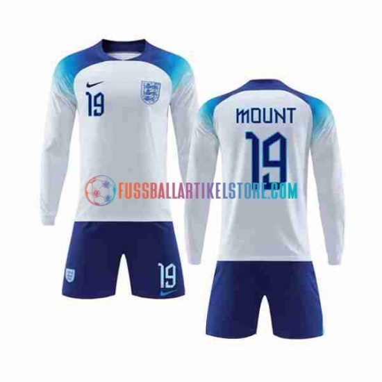 England Heimausrüstung Mount 19 World Cup 2022 Kinder Set(Trikot und Hose) L/S