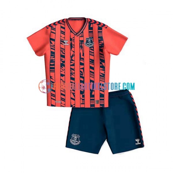 Everton Auswärtsausrüstung 2023-2024 Kinder Set(Trikot und Hose) S/S