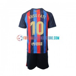FC Barcelona Heimausrüstung Ansu Fati 10 2022-2023 Kinder Set(Trikot und Hose) S/S