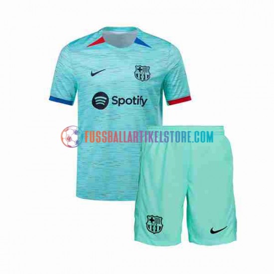 FC Barcelona Ausweichausrüstung 2023-2024 Kinder Set(Trikot und Hose) S/S