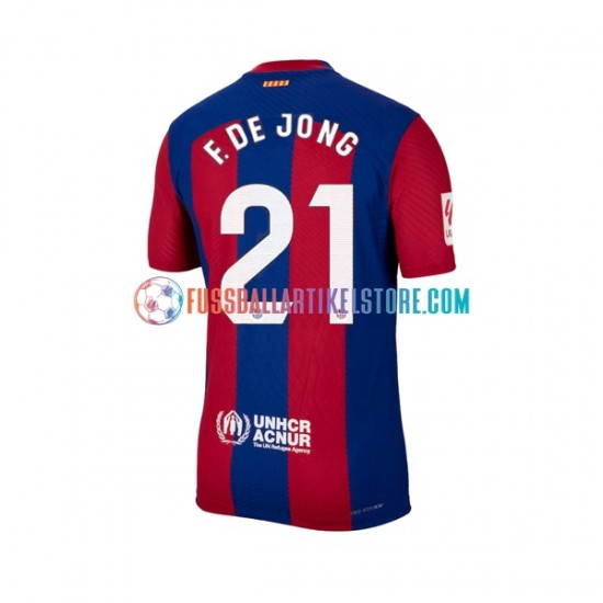 FC Barcelona Heimausrüstung Frenkie de Jong 21 2023-2024 Herren Trikot S/S