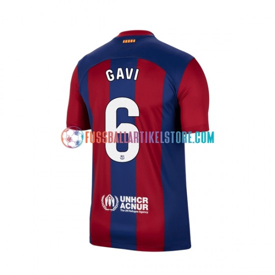 FC Barcelona Heimausrüstung Gavi 6 2023-2024 Herren Trikot S/S