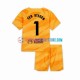 FC Barcelona Viertesausrüstung Torwart Ter Stegen 1 2023-2024 Kinder Set(Trikot und Hose) S/S