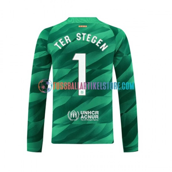 FC Barcelona Heimausrüstung Torwart Ter Stegen 1 2023-2024 Herren Trikot L/S