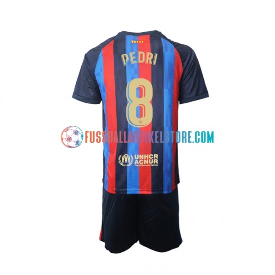 FC Barcelona Heimausrüstung Pedri 8 2022-2023 Kinder Set(Trikot und Hose) S/S