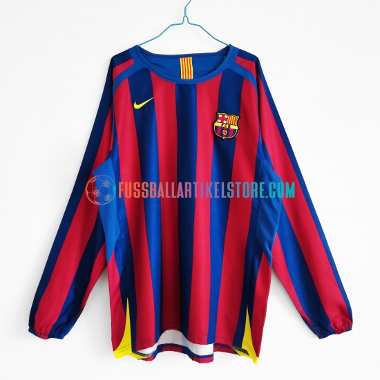 FC Barcelona Heimausrüstung Retro 2005-2006 Herren Trikot L/S