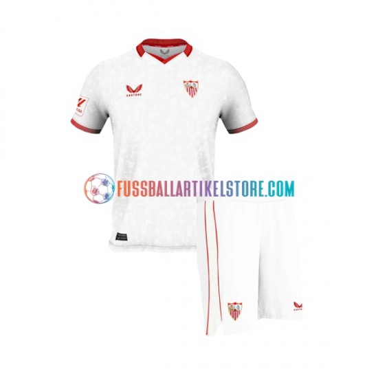 FC Sevilla Heimausrüstung 2023-2024 Kinder Set(Trikot und Hose) S/S