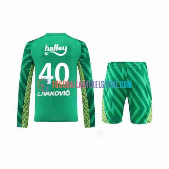 Heimausrüstung Torwart Fenerbahce Livakovic 40 2023-2024 Kinder Set(Trikot und Hose) L/S