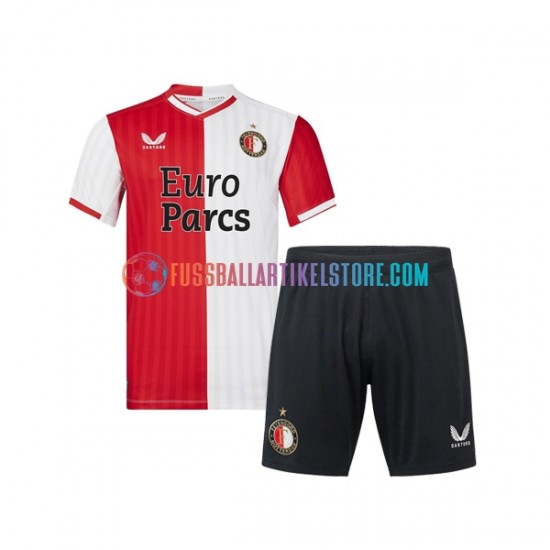 Feyenoord Rotterdam Heimausrüstung 2023-2024 Kinder Set(Trikot und Hose) S/S