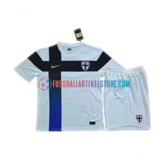 Finnland Heimausrüstung Euro 2020 Kinder Set(Trikot und Hose) S/S