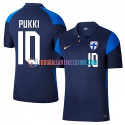 Finnland Auswärtsausrüstung Teemu Pukki 10 Euro 2020 Herren Trikot S/S