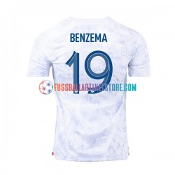 Frankreich Auswärtsausrüstung Benzema 19 World Cup 2022 Herren Trikot S/S