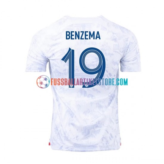 Frankreich Auswärtsausrüstung Benzema 19 World Cup 2022 Herren Trikot S/S