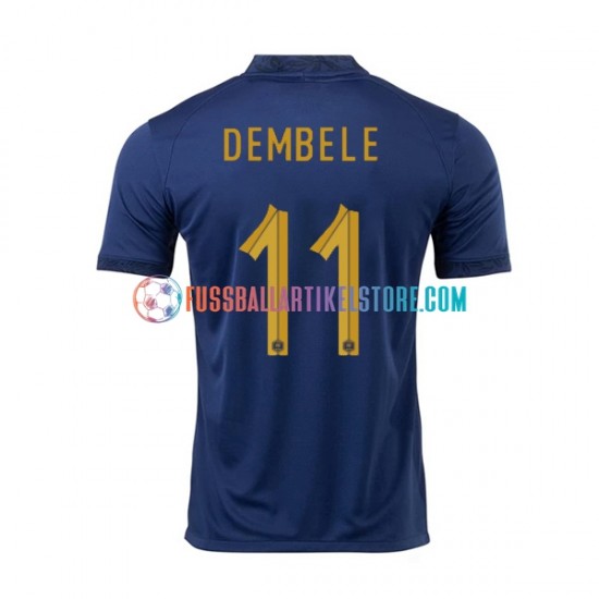 Frankreich Heimausrüstung Dembele 11 World Cup 2022 Herren Trikot S/S