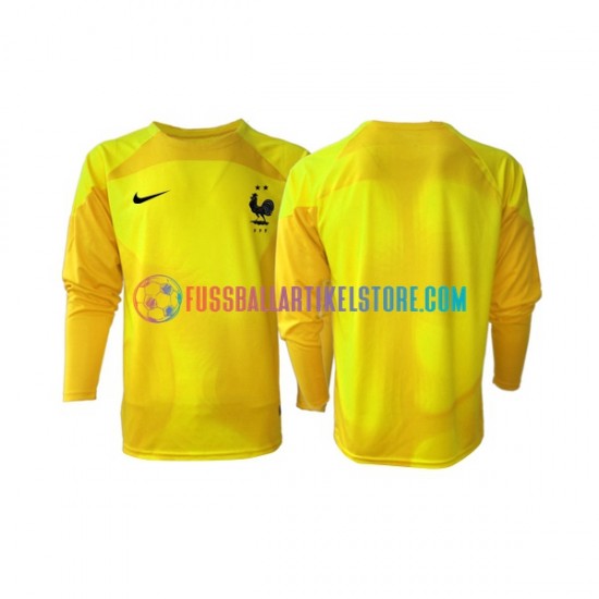 Frankreich Ausweichausrüstung Torwart World Cup 2022 Herren Trikot L/S