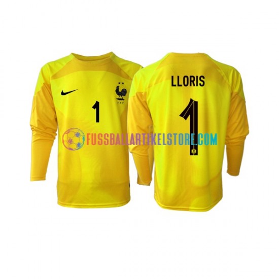 Frankreich Ausweichausrüstung Torwart Hugo Lloris 1 World Cup 2022 Herren Trikot L/S