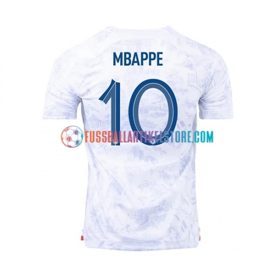 Frankreich Auswärtsausrüstung Mbappé 10 World Cup 2022 Herren Trikot S/S