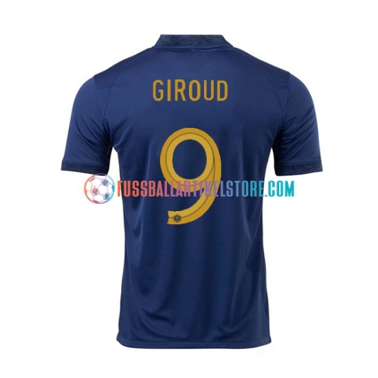 Frankreich Heimausrüstung Olivier Giroud 9 World Cup 2022 Herren Trikot S/S