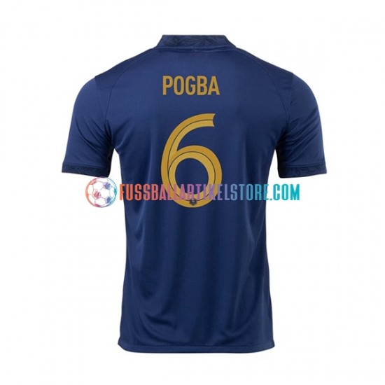 Frankreich Heimausrüstung Pogba 6 World Cup 2022 Herren Trikot S/S