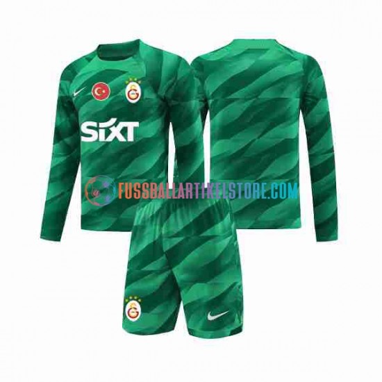 Galatasaray Heimausrüstung Torwart 2023-2024 Kinder Set(Trikot und Hose) L/S