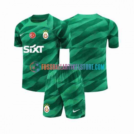 Galatasaray Heimausrüstung Torwart 2023-2024 Kinder Set(Trikot und Hose) S/S