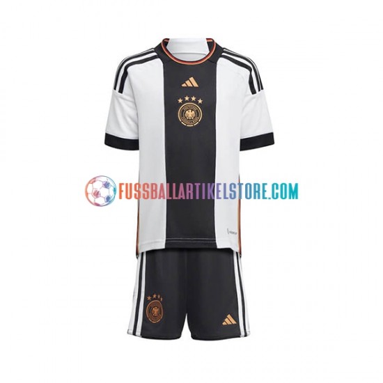 Deutschland Heimausrüstung World Cup 2022 Kinder Set(Trikot und Hose) S/S